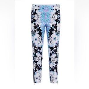 SPORTMAX defile Pants Trouser Small Anemone Floral Print Cigarette Straight Leg